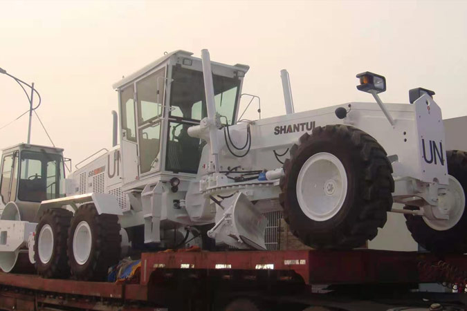 世界有我，山推助力聯(lián)合國維和任務(wù)。